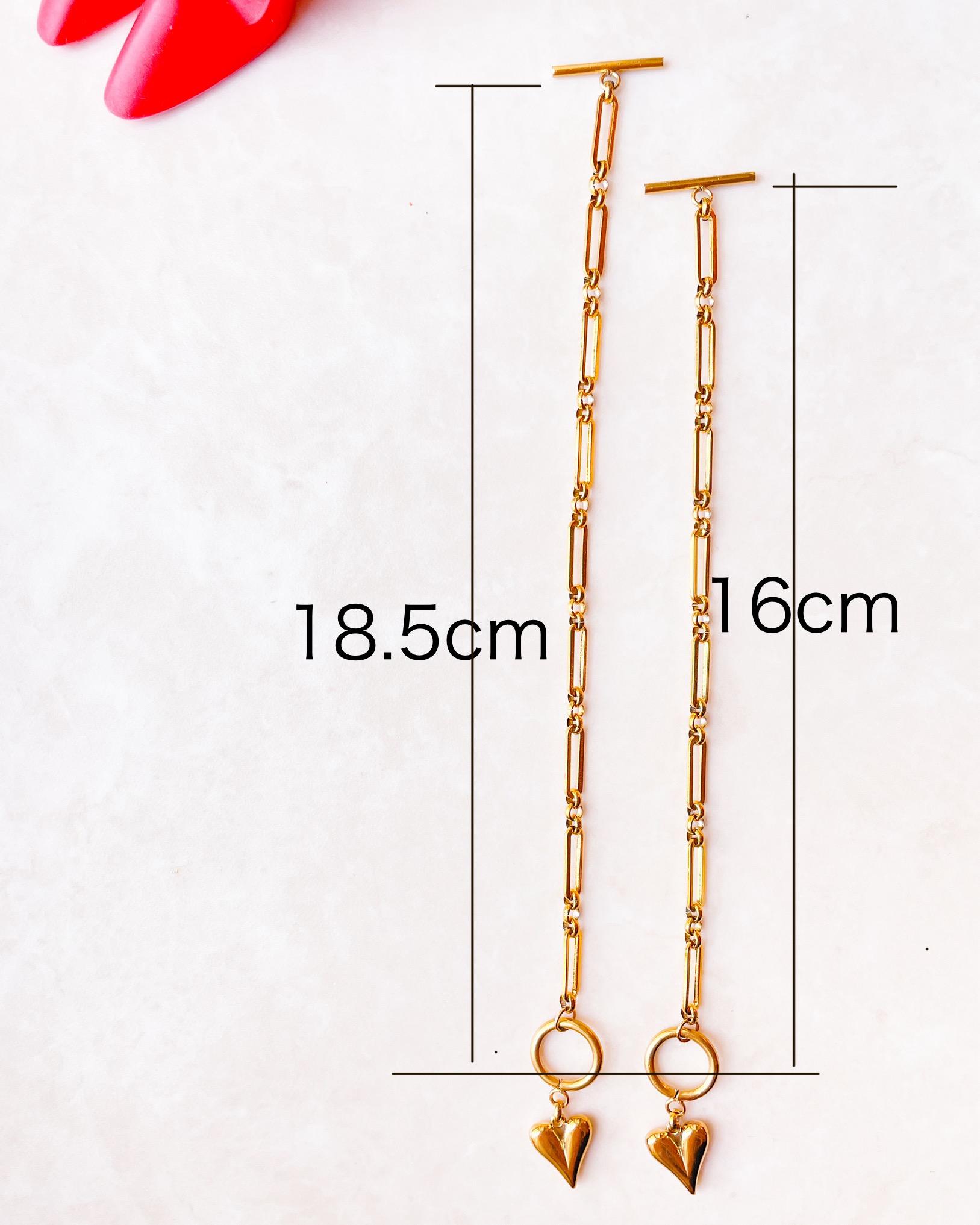 汗にも強い＆マンテルで留めるの簡単！クールなハートステンレスチェーンブレスレット　バレンタインギフト | 5枚目