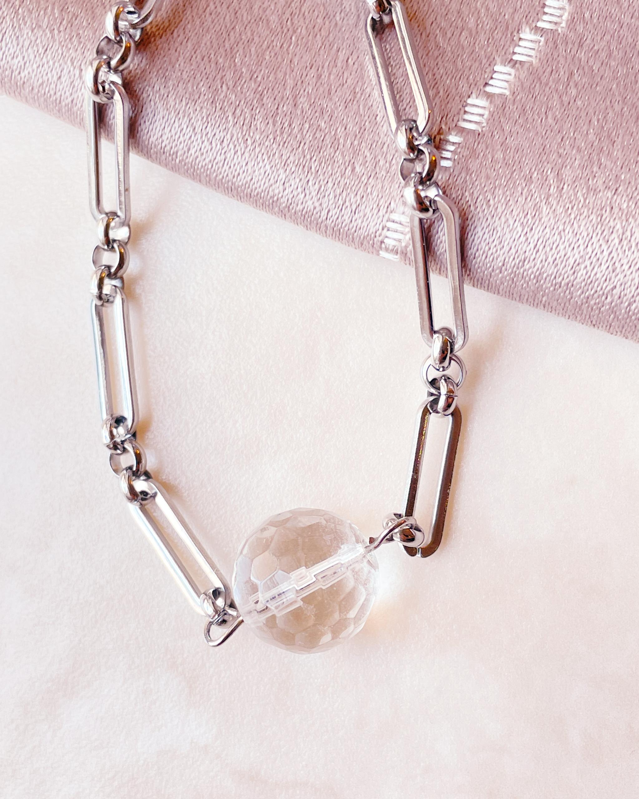 クォーツ✕クールなメタルチェーンブレスレット◇サージカルステンレスで汗にも強い！＆マンテルで留めるの簡単 | 14枚目