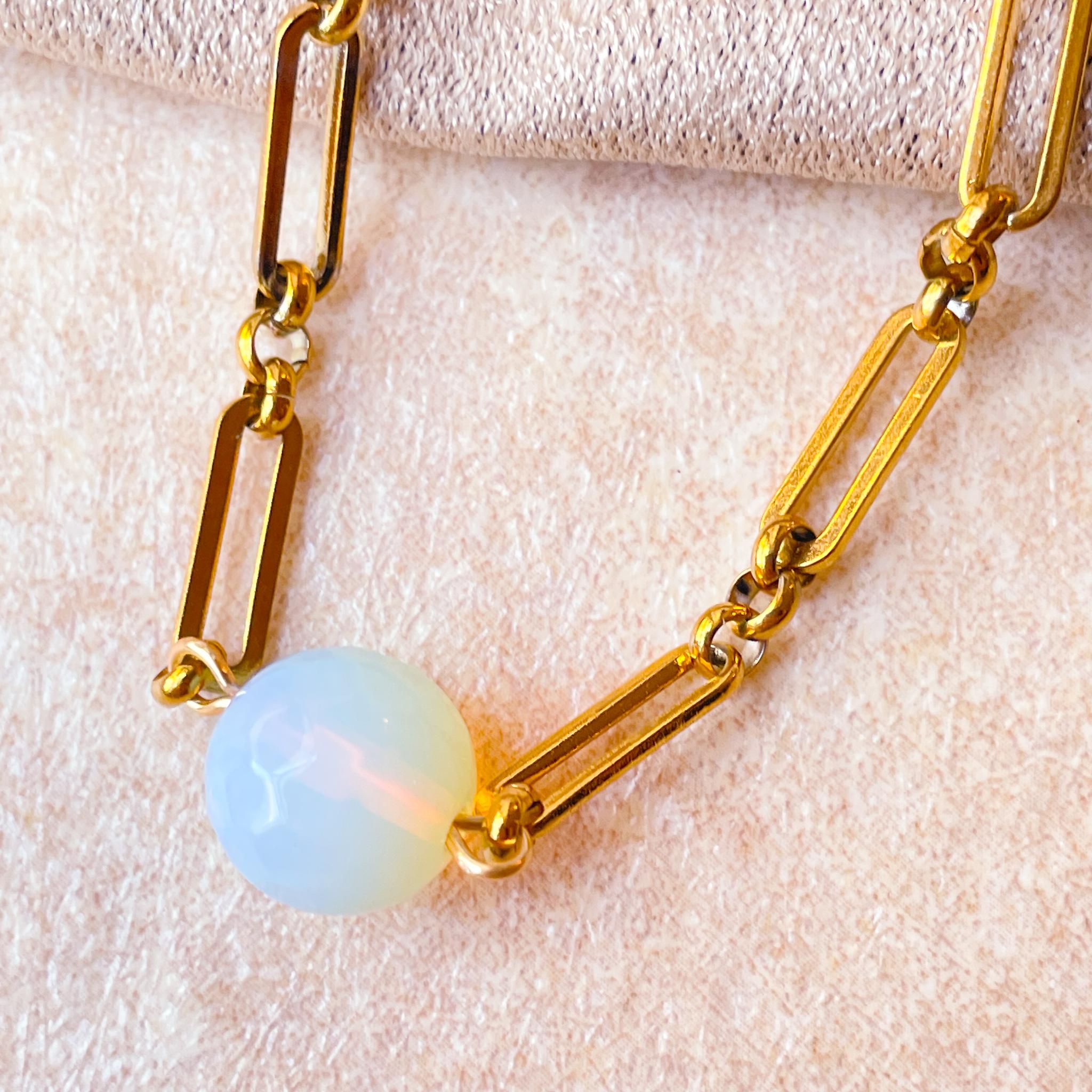 クォーツ✕クールなメタルチェーンブレスレット◇サージカルステンレスで汗にも強い！＆マンテルで留めるの簡単 | 6枚目