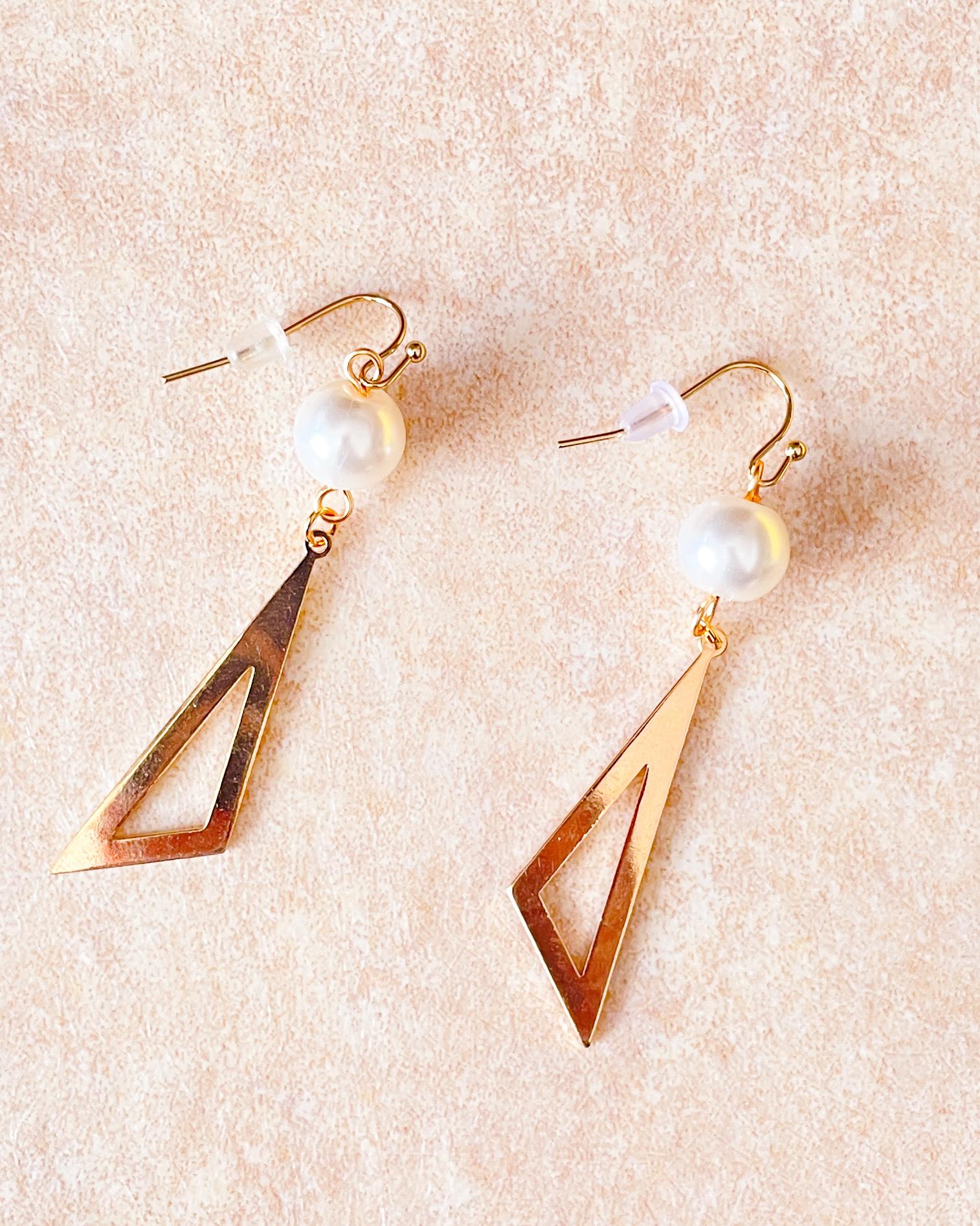 まるさんかくピアス／ノンホールピアス　～オフィススタイルから休日カジュアルまで使える！＜イベント一番人気＞ | 2枚目