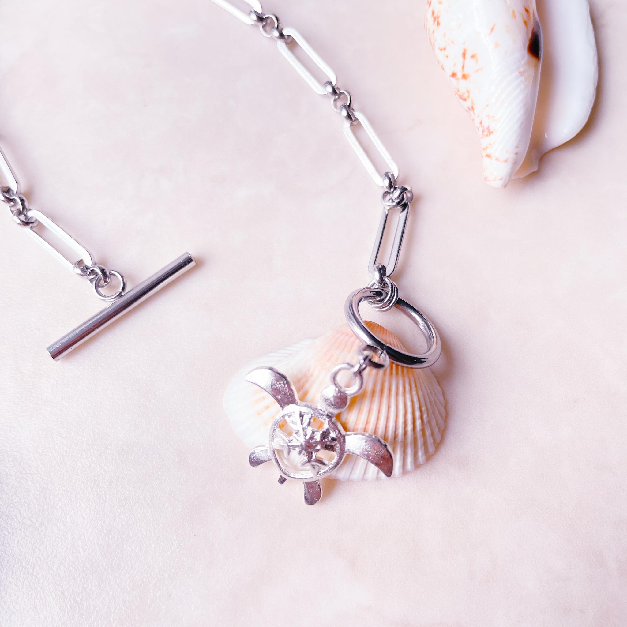 Honu”ホヌ（ウミガメ）チャームブレスレット　マンテルで留めるの簡単！メンズ・ユニセックスデザイン(短く調整可能) | 4枚目