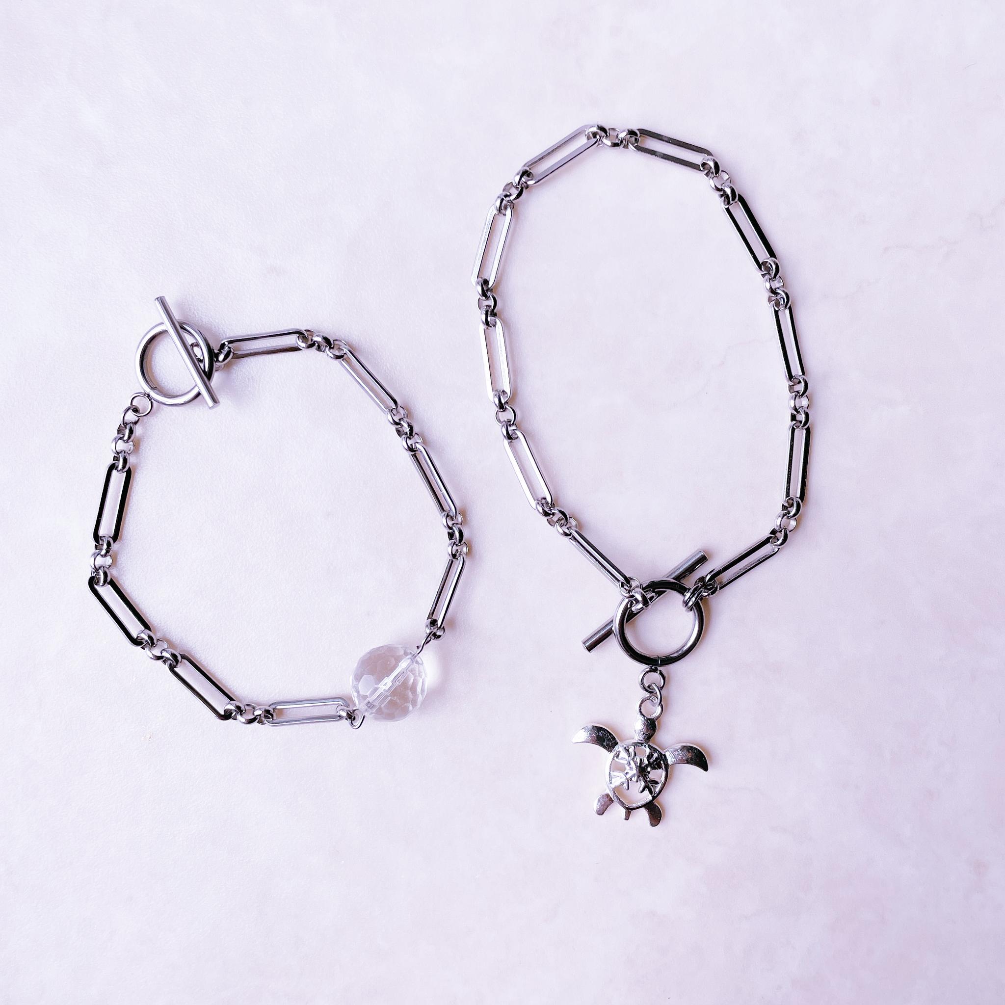 Honu”ホヌ（ウミガメ）チャームブレスレット　マンテルで留めるの簡単！メンズ・ユニセックスデザイン(短く調整可能) | 7枚目