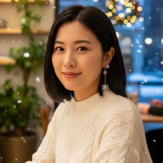 クールな氷のチェーンピアス（片耳用） ～　Ice cube earrings | 2枚目